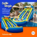 TOBOGÁN CON PISCINA 7X3X4,5 MTS